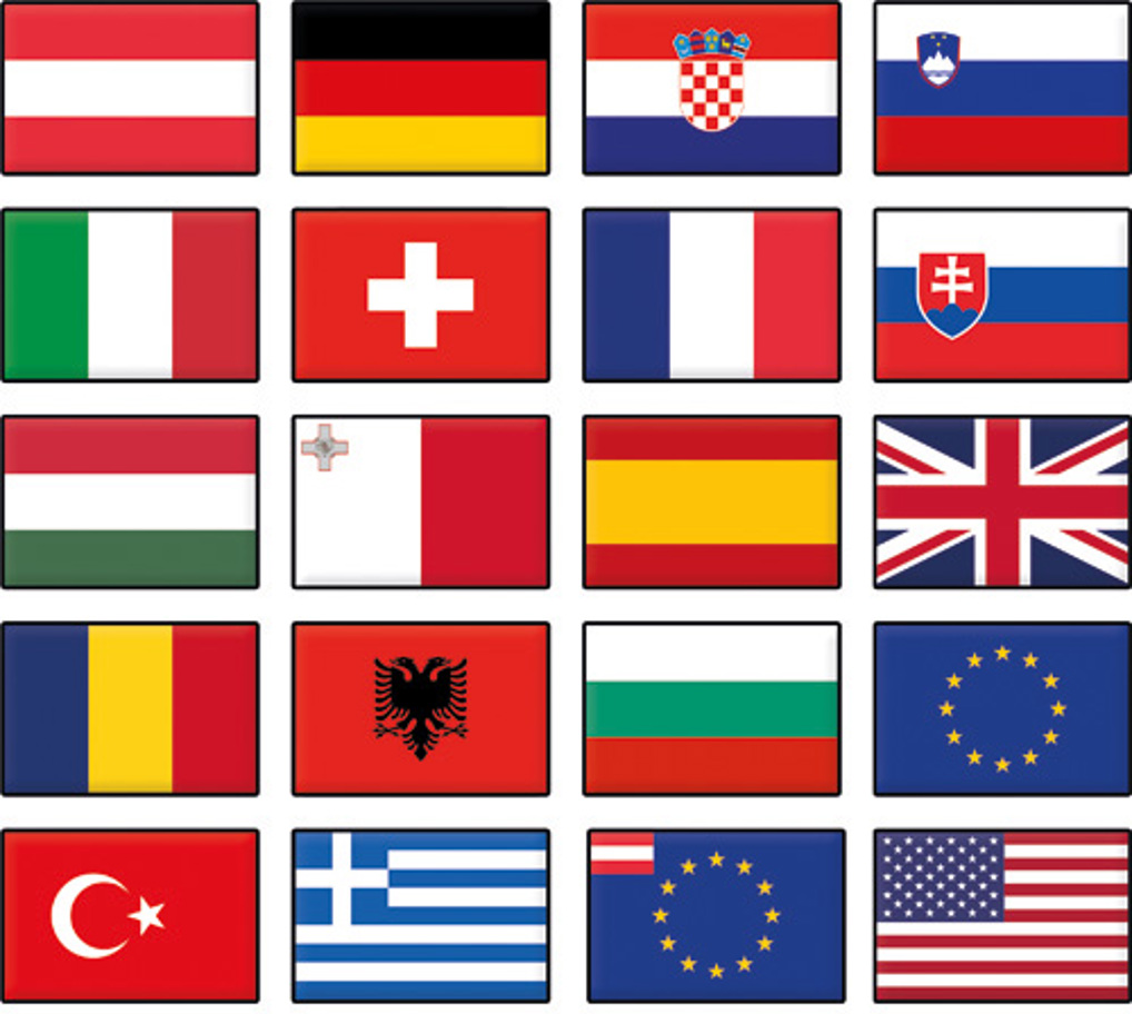 Nationalflagge 45 x 30 cm
