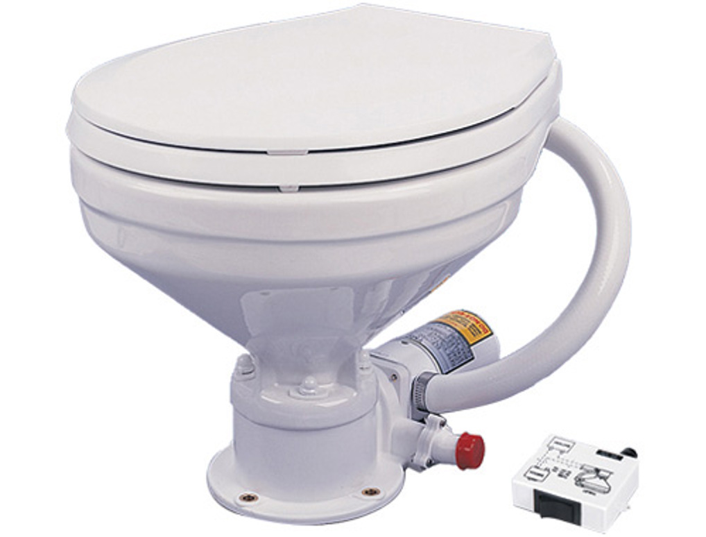 Marinetoilette mit Elektropumpe