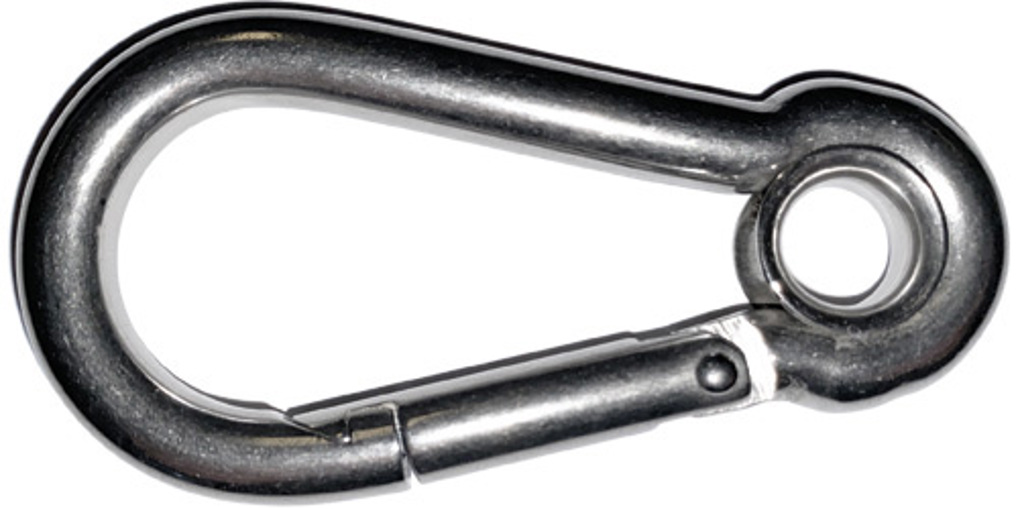 Nirokarabiner mit Auge