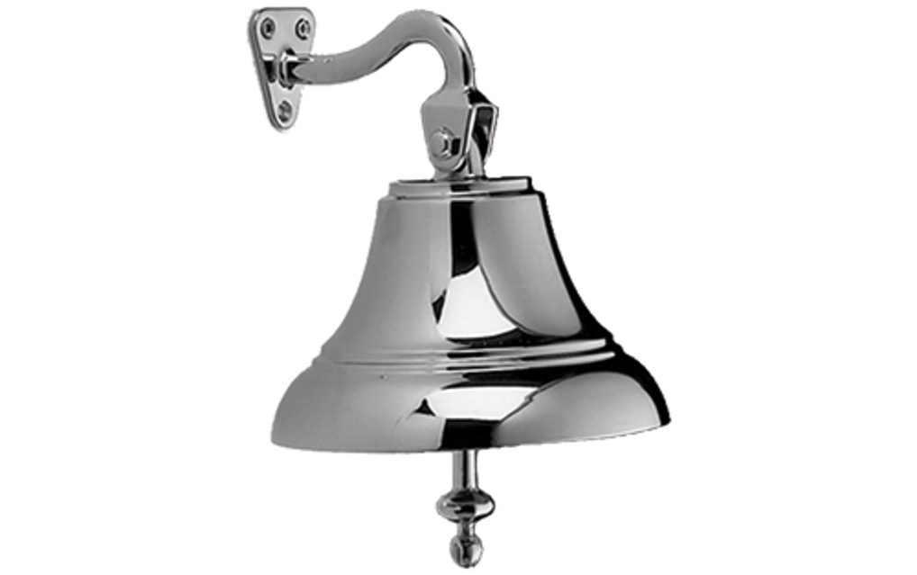 Glocke Messing verchromt