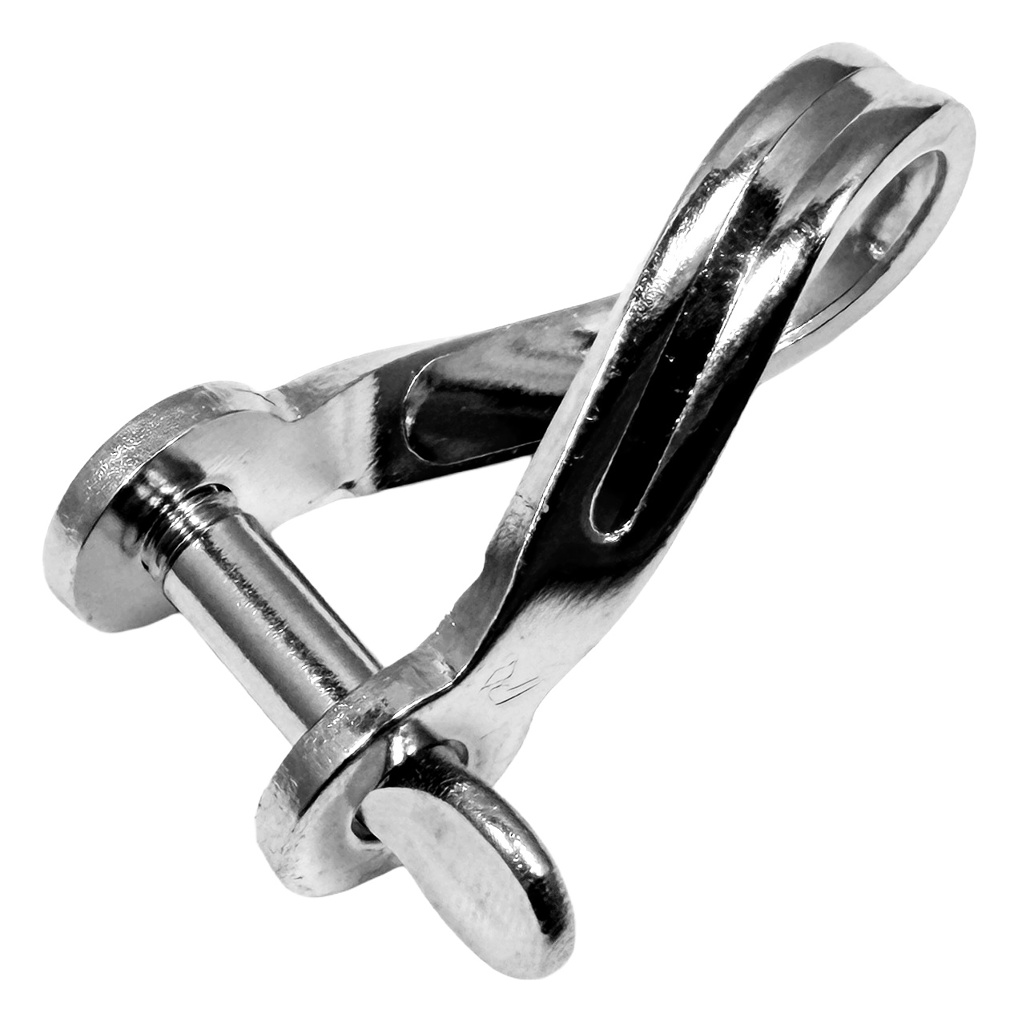 Niroflachstahlschäkel gedrehte Form