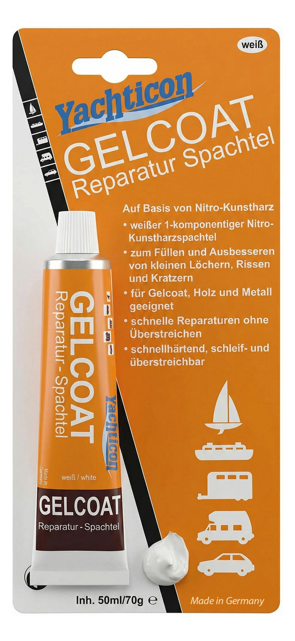 Gelcoat Reparatur Spachtel