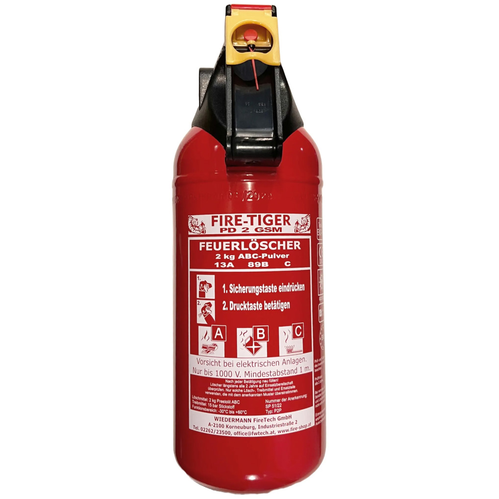 Feuerlöscher 2 kg (Pulver) Produktbild 2