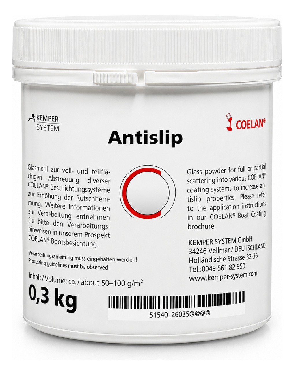 Antislip Einstreuung