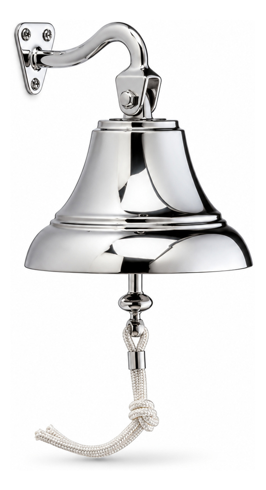 Glocke Messing verchromt