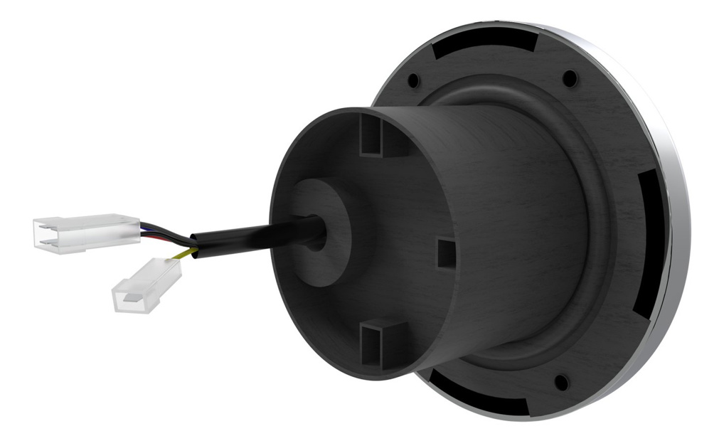 Bedienelement Chrom Rund Produktbild 4