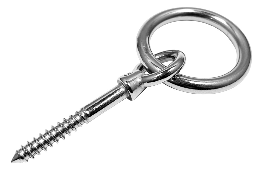 Ringbolzen mit Holzgewinde