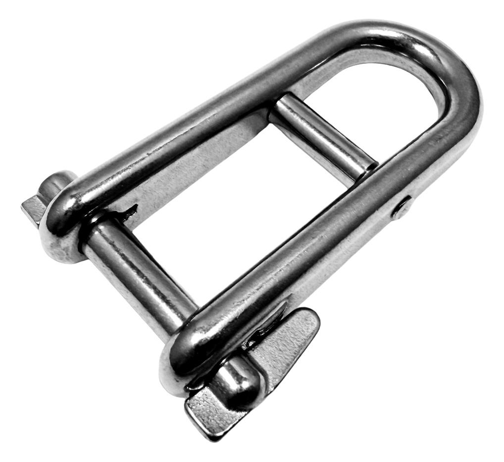 Niroschlüsselschäkel mit Steg