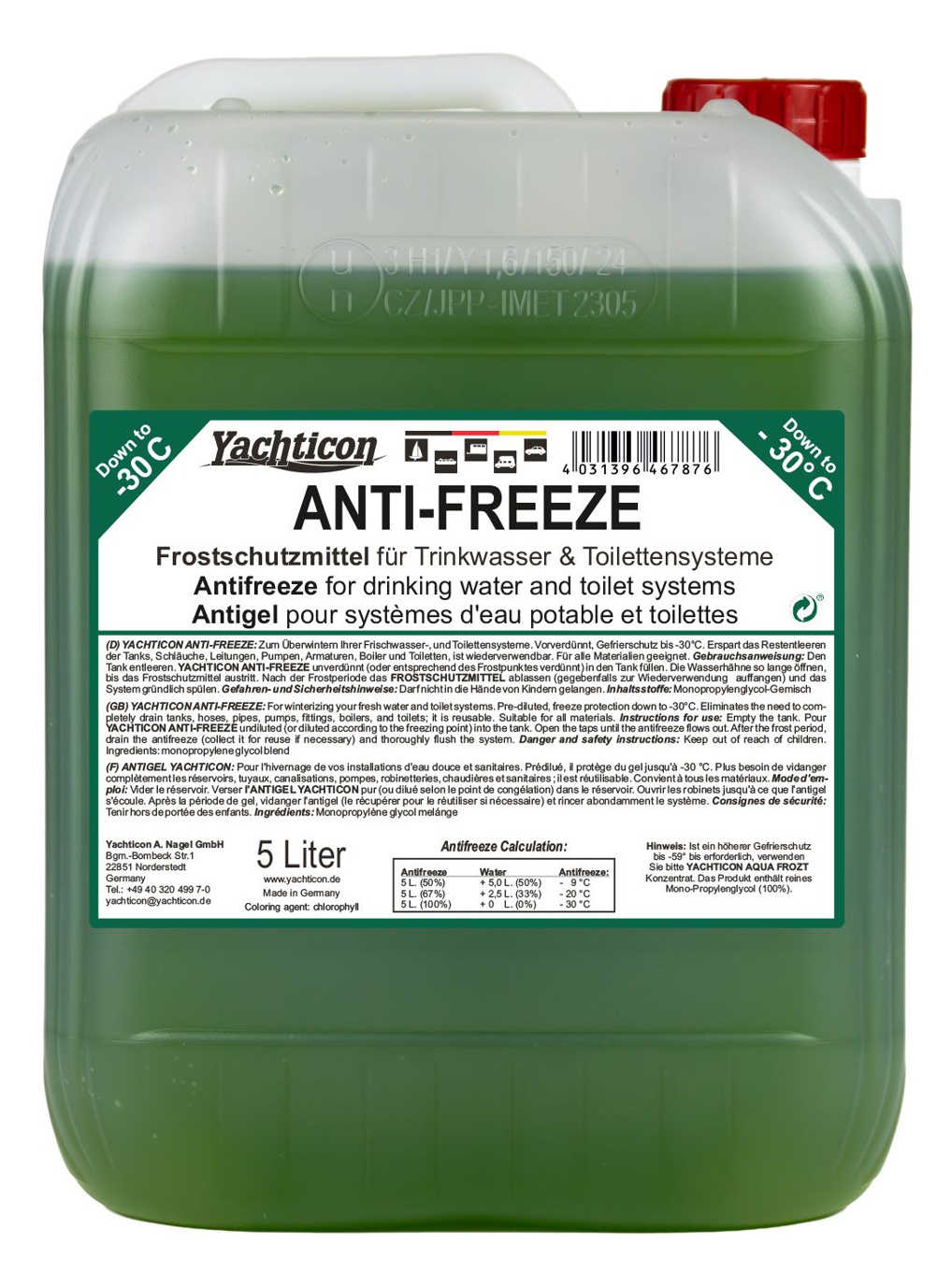 Anti-Freeze Frostschutz