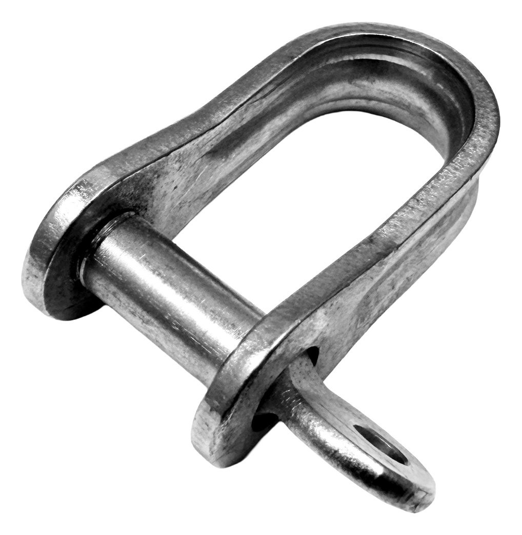 Niroflachstahlschäkel gerade Form