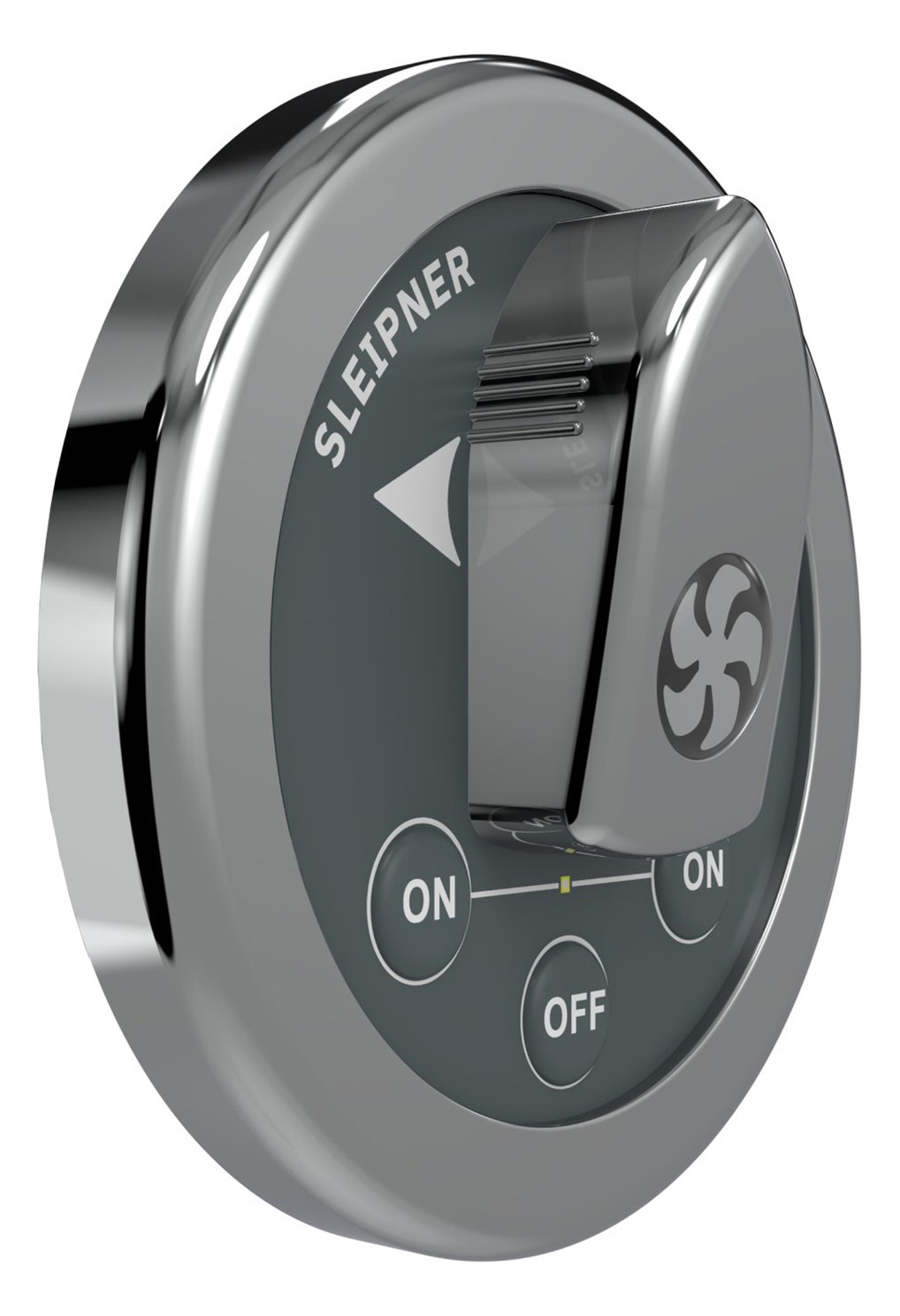Bedienelement Chrom Rund Produktbild 5
